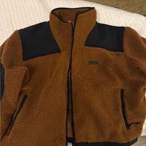 Women’s  Brown and Black Sherpa Jacket